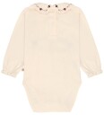 Hust and Claire Body I/e   HCBritt Smock   Off White   Hust and Claire   2 år (92)   Langermet Body   Beige