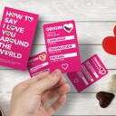 Gift Republic I Love You Kortspill - Rosa