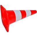 10 Trafikkkjegler rød og hvit 50 cm