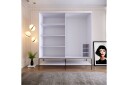 Elesham Garderobe 57x190 - Hvit/Svart/Gull