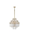 Adele Four Tier Waterfall Chandelier Antique Brass