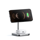 Satechi Magnetisk 2-i-1 Trådløs Ladestativ for iPhone og AirPods Hvit