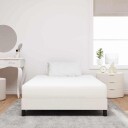  Sengemadrass med madrass Krem 120 x 190 cm stoff