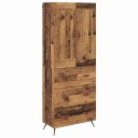  Høyskap med skuff Gamle tre 69,5 x 34 x 180 cm Konstruert tre