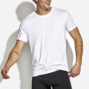 Panos Emporio Bamboo/cotton Tee Crew White