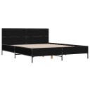  Sengeramme svart 140x200 cm konstruert tre og metall 8721102612930