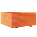  Plantekasse voksbrun 100x100x49,5 cm heltre furu