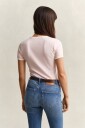 GANT Slim Ss Ringer T Shirt Pink XS
