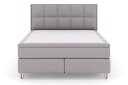 Select No 5 Komplett Sengepakke 180x200 Fast/Medium Lateks Lysegrå/V formede Metallben