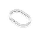 Hefe ringe til dusjforheng, 12 stk., transparent