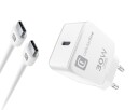 CellularLine 30W Strømadapter Apple m/kabel USB-C til USB-C