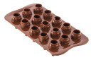 Silikomart Silikonform Sjokolade Mr. & Mrs. Brown Ø2,5cm