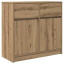  Skjenk med skuff artisan eik 80x34x76 cm konstruert tre