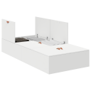  Oppbevarings sengramme Hvit 90x200 cm 3335341