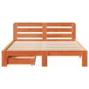  Sengeramme uten madrass brun 150x200 cm heltre furu 8721158410252