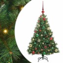  Kunstig juletre med 150 LED med stativ grønn 120 cm PE og PVC
