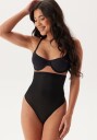 Magic Truser Hi Waist Thong Svart polyester X-Large Dame