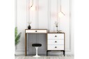 Ameias Sminkebord 124x84,7 cm Brun/Hvit - Hanah Home
