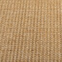 vidaXL Teppe naturlig sisal 100x100 cm