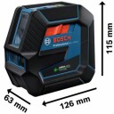 Bosch Kombilaser Gcl 2-50 G Professional Med 4 Batterier (Aa), Lasermålplate