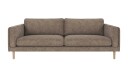 Rowico Home Braden 3 seters sofa Mørk beige Anna 6 Hvitpigmentert eikben
