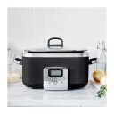 Slowcooker 6 liter 48 x 34 cm Rustfritt Stål Svart