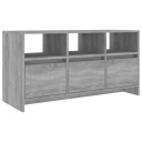 vidaXL TV benk grå sonoma eik 102x37,5x52,5 cm konstruert tre