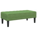  Benk Lys Grønn 113x57x39 cm Fløyel
