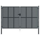 vidaXL Hageport antrasitt 300x250 cm stål