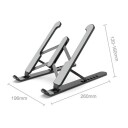 Foldbart stativ for laptop