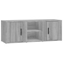  TV benk grå sonoma 100x31,5x35 cm konstruert tre