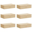 vidaXL Lagringsboks 6 pcs Krem 70 x 40 x 18 cm Ikke-vevd stoff