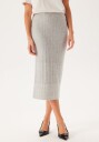 ONLY Onljeanett Life Midi Rib Skirt Light Grey Melange M