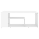vidaXL Salongbord hvit 100x50x40 cm sponplate