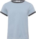Organic Basics True Heavy Ringer Tee   Blue   XXL