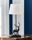 Reinsdyr bordlampe brun