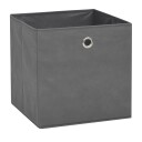 vidaXL Oppbevaringsbokser 10 stk ikke-vevet stoff 32x32x32 cm grå