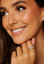 BY JOLIMA Rock Crystal Ring Gold 17