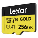 Lexar Gold microSDXC UHS-II 256 GB UHS-II/C10/A1/U3 R280/W100 (60)