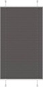  plisségardin sort 80x100 cm Stoff Bredde 79,4 Polyester