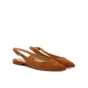 Lauren Ralph Lauren Londyn Suede Slingback Flat - Brown - 40