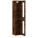  Highboard røkt eik 34,5x34x180 cm konstruert tre