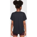 Nike Dri-FIT One Fitted Short Sleeve Jente Black/White XS (7-8)