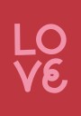 Oju Design Love Red Plakat Plakat / 100x150cm 