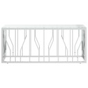 vidaXL Salongbord 110x45x45 cm rustfritt stål og glass