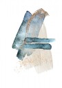 Modern Blue Gold Strokes Plakat / 21x30