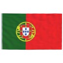 vidaXL Portugisisk flagg og stang 5,55 m aluminium