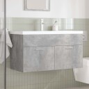  Servantskap med innebygd kum og kran betonggrå 8721158661395