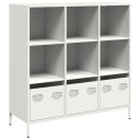  Highboard hvit 101,5x39x103,5 cm stål 8721102931505