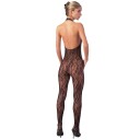 NO:XQSE Halterneck Catsuit i Blonder med Perler    - Svart - L/XL